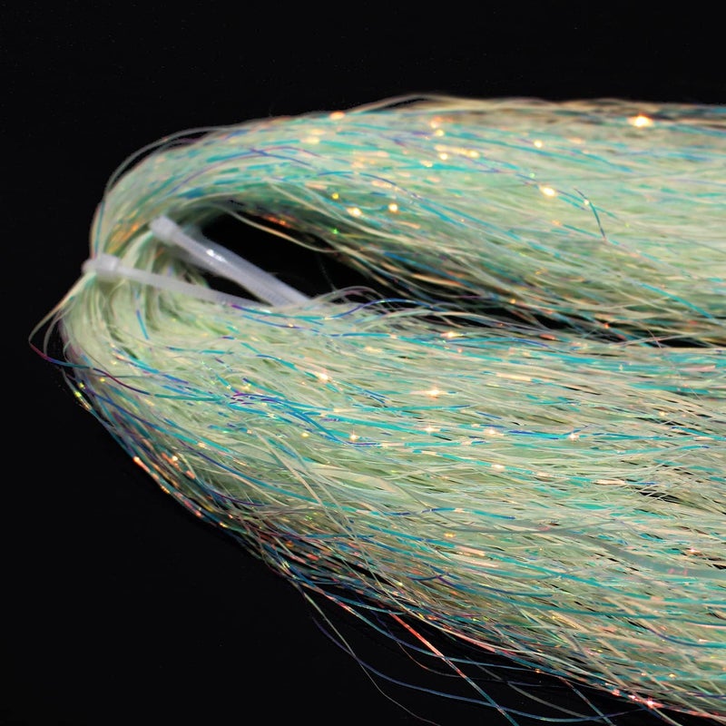 Tigofly 4 Packs/lot 1/32" 0.7mm Width Luminous Glow in The Dark Shimmer Flashabou Tinsel Pike Bass Streamers Fly Tying Materials - Image 5